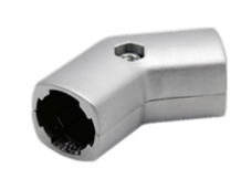 41D-127-0 MODULAR SOLUTION D28 CONNECTOR<BR>135 DEGREE CONNECTOR OUTER END CONNECTION